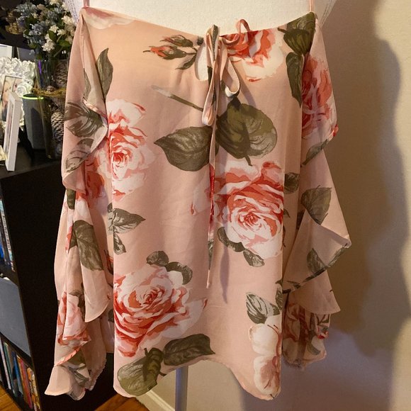 New York & Company Tops - NY&Co Open Shoulder Blouse